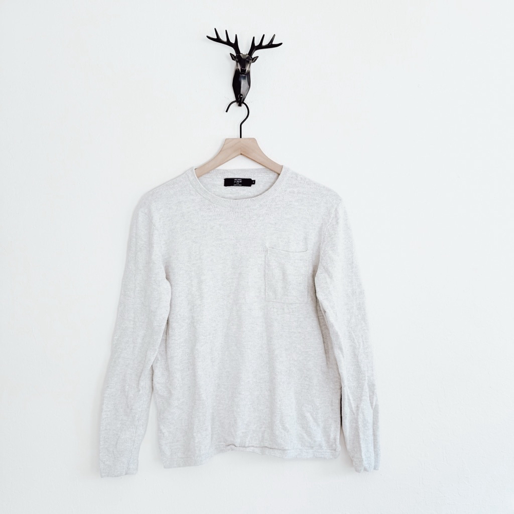 J.Crew Men's Gray Long Sleeve T-Shirt Size Medium